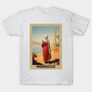 Maroc Affiche rétro - pub - vintage - T-Shirt